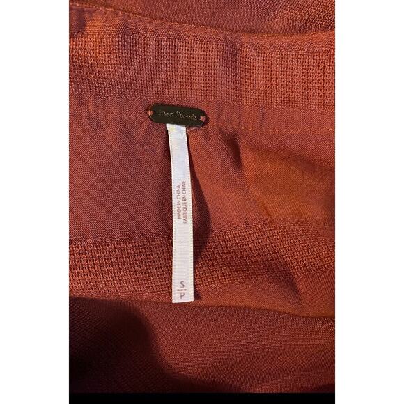 Free People Side Tie Bell Sleeve V-Neck Top Size Small S/P - Picture 3 of 7